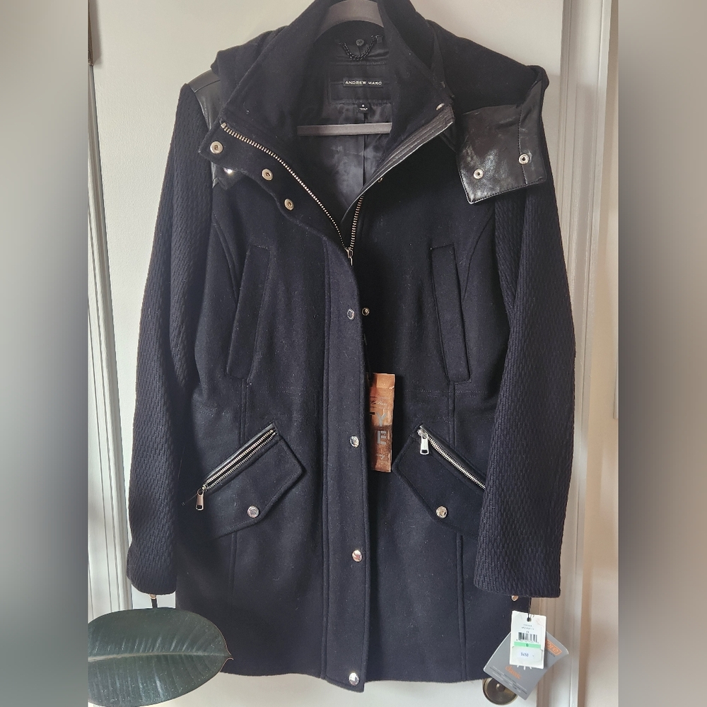 Andrew Marc Women's Black Utility Jacket - Picture 2 of 9